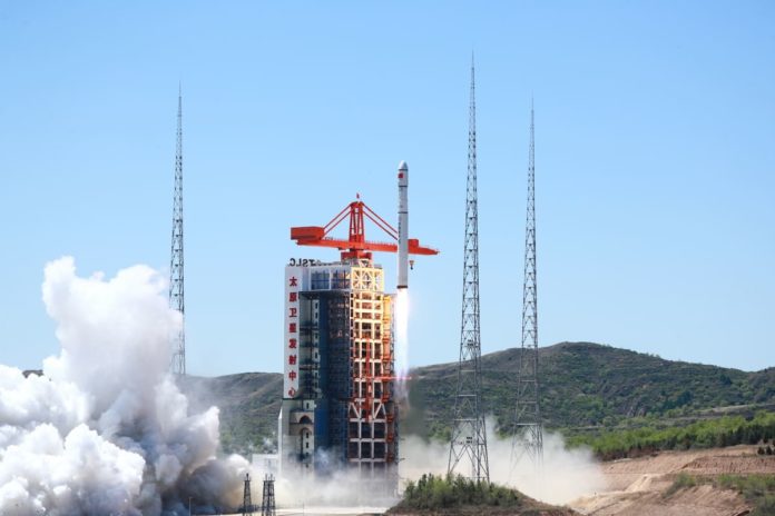 The first Long March 6C rocket lifts off the tower on May 7 (UTC), 2024, carrying four satellites into orbit. Credit: Ourspace