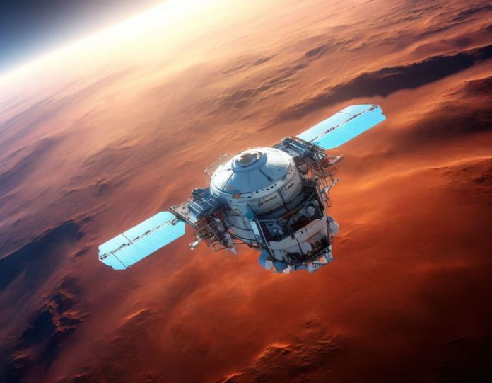 satellite flight to Mars