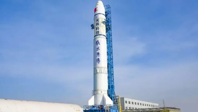 Space Pioneer's Tianlong-2 rocket. The Chinese company's Tianlong-3 rocket launched unexpectedly during a static fire test on June 30, 2024. (Image credit: Space Pioneer)